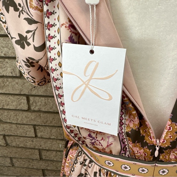 Nwt Gal Meets Glam Stunning Floral Dress Size 8 - Picture 14 of 14